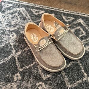 Hey Dude Kids rose gold Moccasins